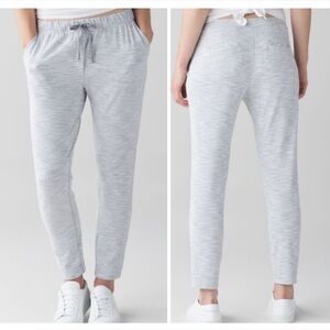 Lululemon Jet Crop Pants Slim Luon Wee Are From Space Nimbus Battleship Size 6